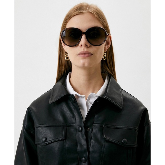 GIVENCHY GV7180/S 086HA TORTOISE HAVANA GRADIENT BROWN ROUND SUNGLASSES. 61mm - Picture 3 of 15